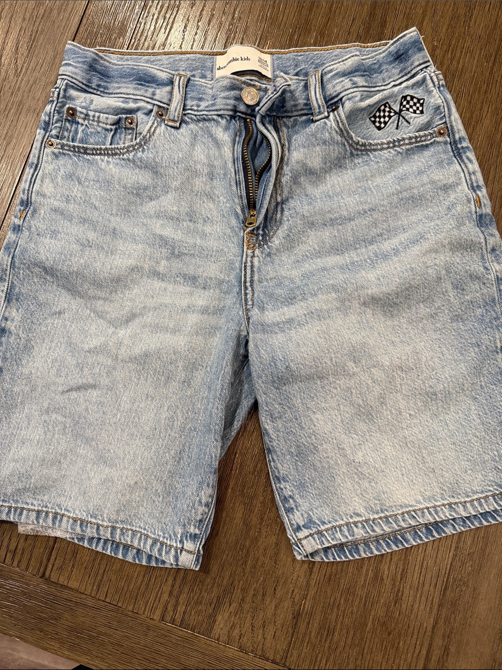 abercrombie kids Light Blue Denim Jean Shorts